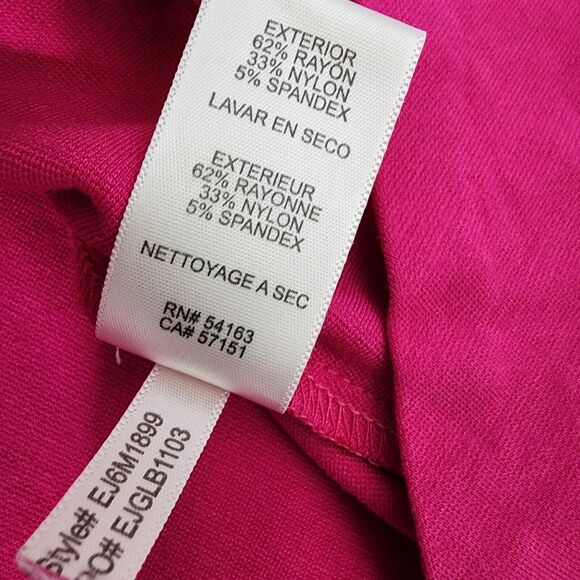 Eliza J Dress Size 6 Blue Pink Color Block Fit And Flare A Line Pockets Knee - Picture 11 of 12